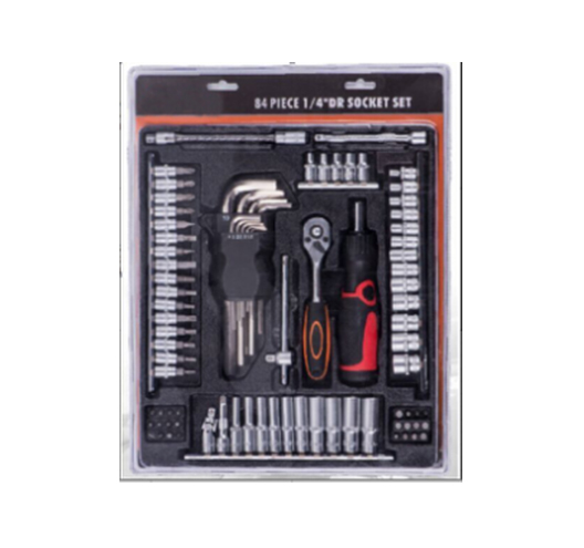 84pcs 1/4"DR Socket Set		