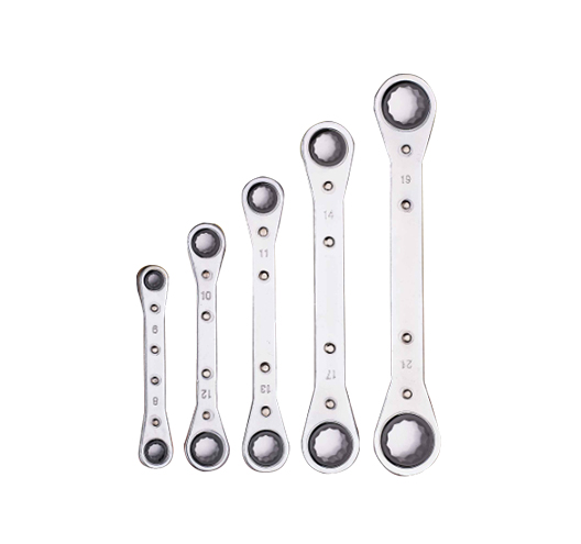 5 Pce Double Ended Ratchet Ring Spanner Set		
