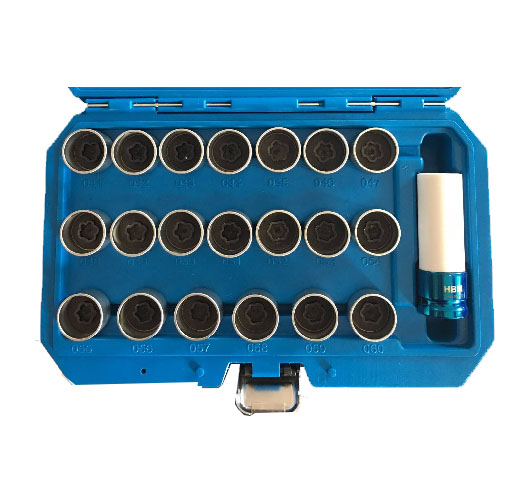 21pcs BMW Locking Wheel Nut Stud Remover Tool Kit