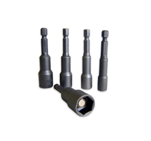 5-pc Hex-Shank Magnetic Power Nut Setters - SAE		