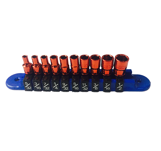 10PCS red short  Impact Socket Sets