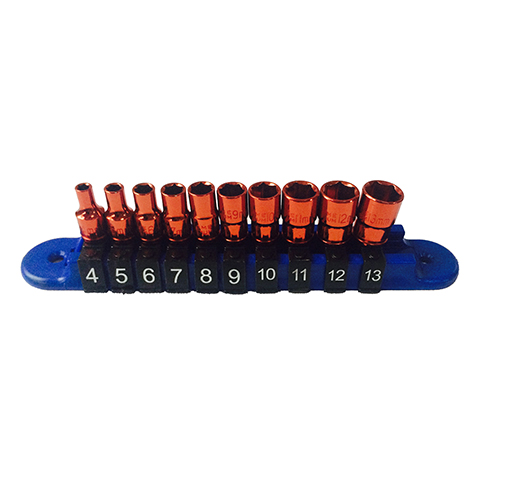 10PCS red short Impact Socket Sets