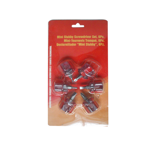 6PC Mini Stubby screwdriver set