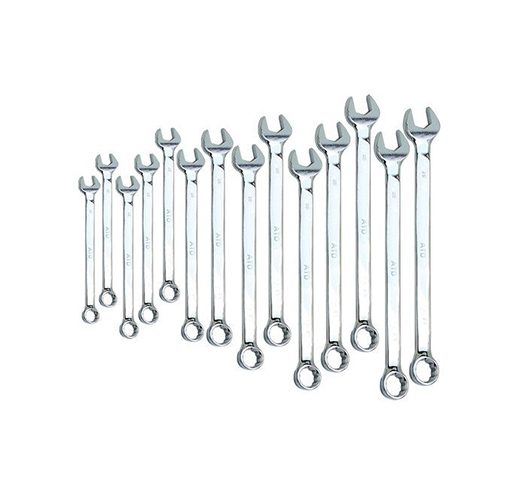 14 PC V-Groove SAE long pattern wrench set