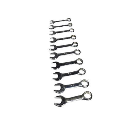 10PCS  Metric Stubby Wrench Set