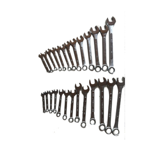 26 PC Metric  combination wrench set