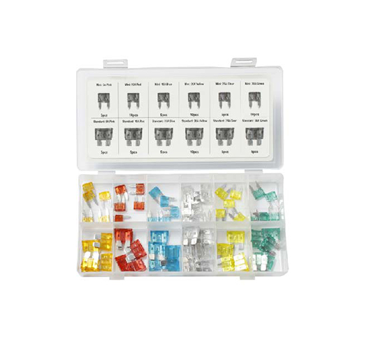 80pcs Standard and Mini Auto Fuse Kit