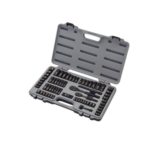69PC 1/4" Dr. & 3/8" Dr.  Black Chrome Socket  Set