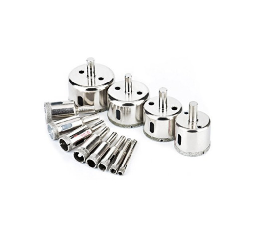 12pc Diamond Dust Hole Saw Set   SAE