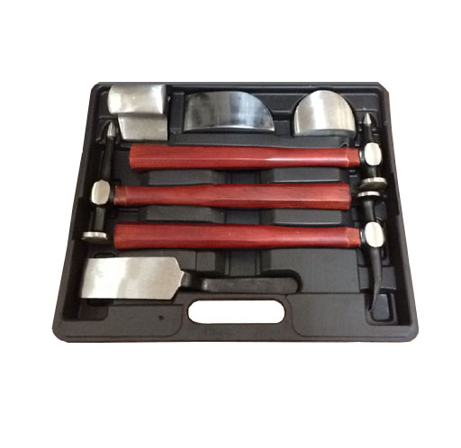 7pcs Hickory Handled Hammer Auto Body Repatr Tool Set