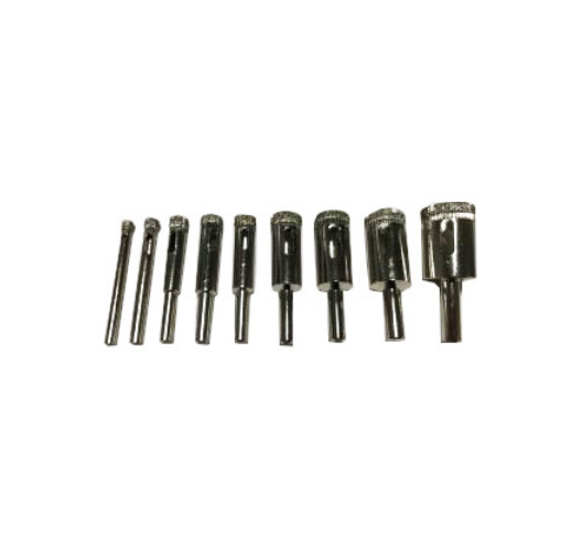 10pc Diamond Dust Hole Saw Set