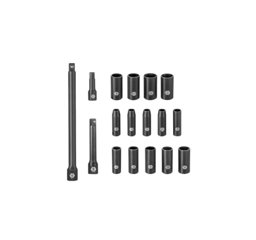 17pcs 1/2-inch Drive DeepSocket Set,6PT SAE