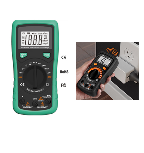 Digital Auto Range Multimeter 600V With NCV Function