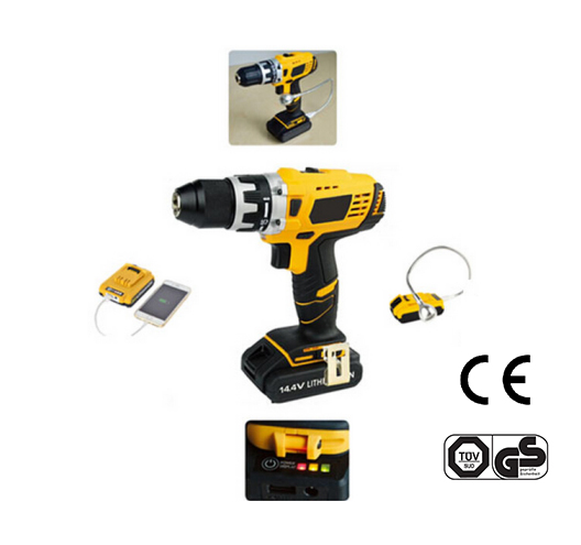 3/8" 14.4V 1300mAh Li-ion Cordless Drill		