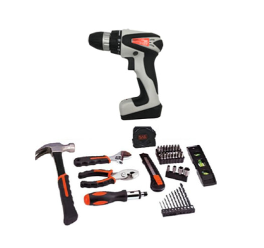 3/8" 7.2V 1300mAh Li-ion Cordless Drill Set