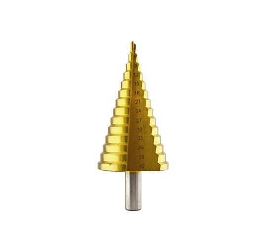 Step Drill Bits 1/4"DRIVE Size:4-42mm Titanium Coated