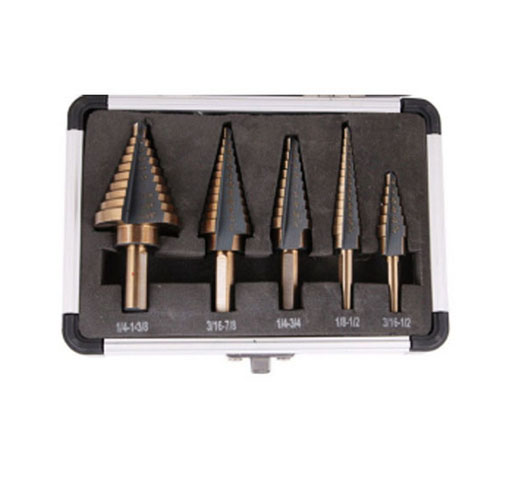 5pc HSS Step Drill Set	