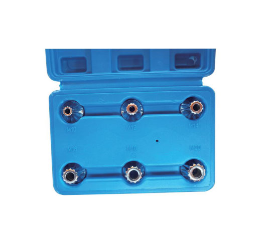  6PCS 1/2" Dr. Impact Spline Socket Bit Set