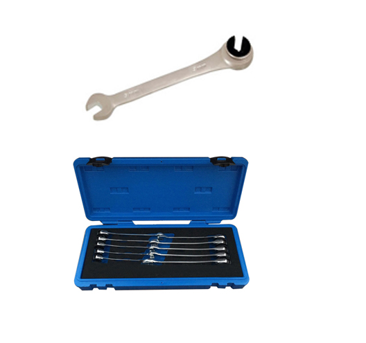 '10PC Combination Ratchet Flare Nut  Wrench Set