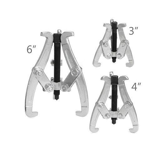 3Pcs 3-Jaw Puller 3",4",6"