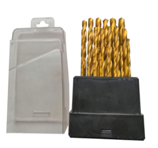 21Pc Titanium  Drill Bit Set