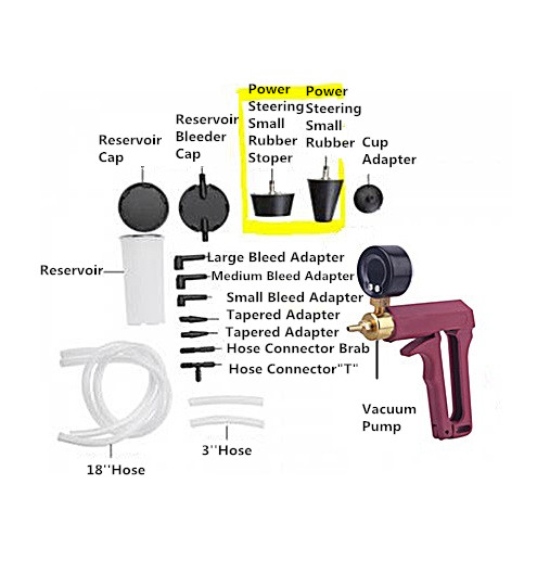 Plastic Brake Bleeder and Vacuum Pump Kit