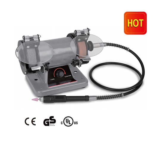 3" Mini Bench Grinder With Flexible Shaft