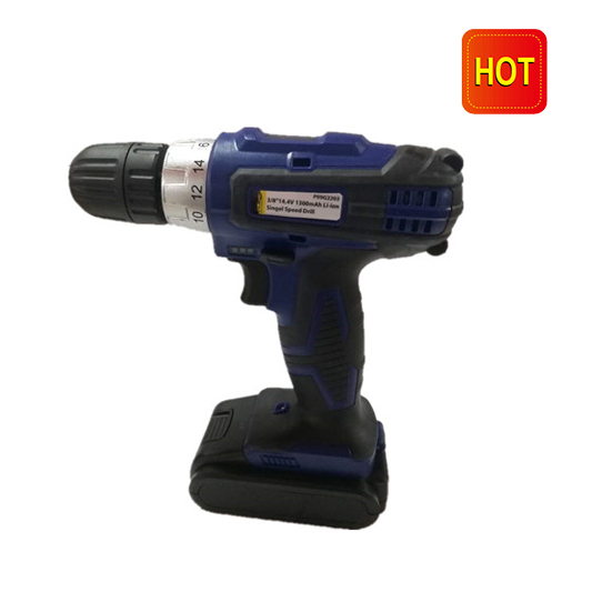 3/8"14.4V 1300mAh Li-ion Singel Speed Drill
