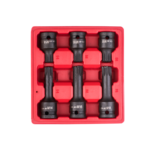 6PC 1/2" Dr Impact Spline Bit Sockets