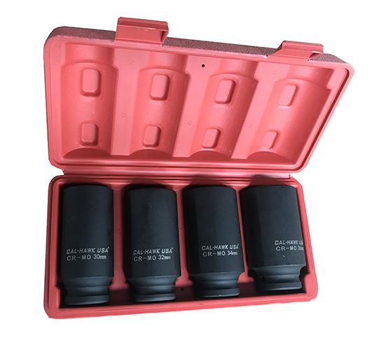 '4PC 1/2" Metric Impact Sockets
