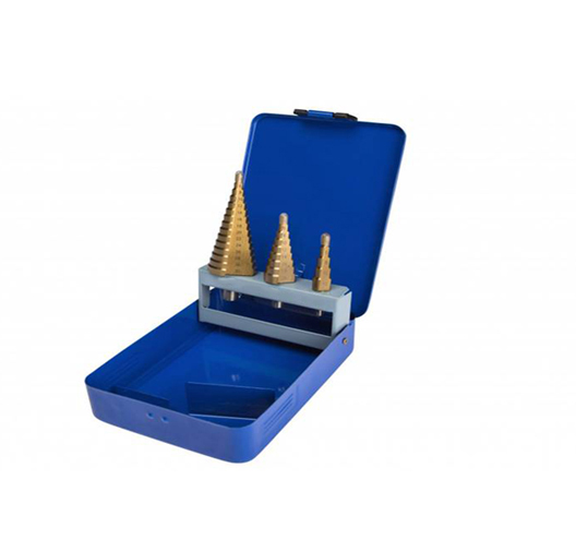 3PC Step Drill Set - with Case