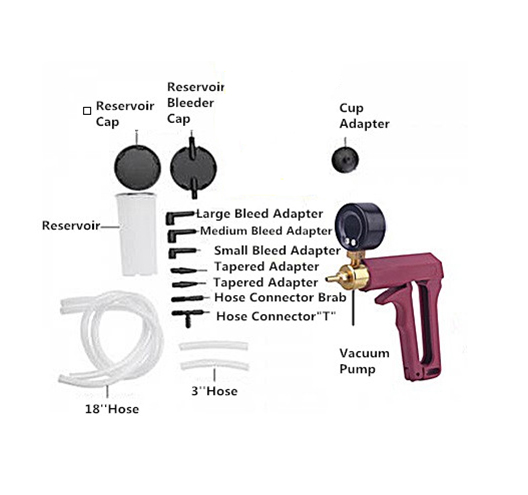 Plastic Brake Bleeder and Vacuum Pump Kit