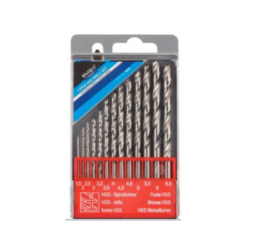 13pc Hss Twist Drills