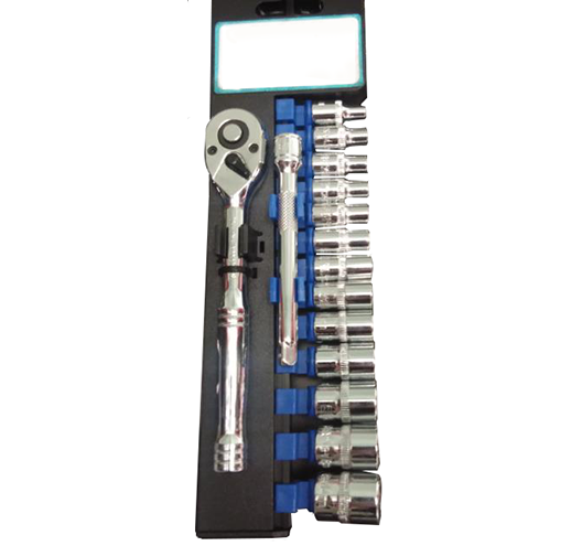15Pcs 1/4" Socket Set