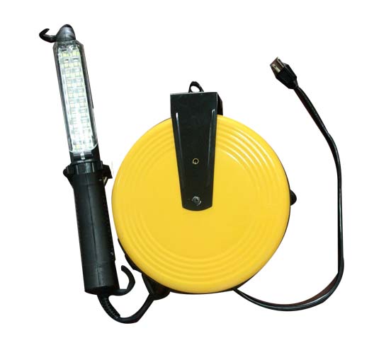 30' 16/3 LED Cord Reel WorkLamp/Metal reel---wire reel style		 		 		