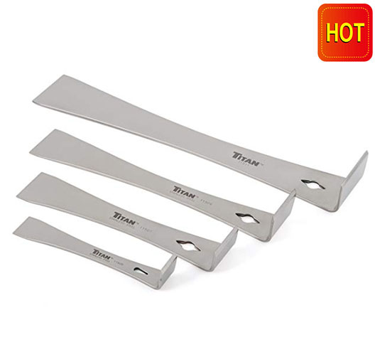 4pc Stainless Steel Prybar andScraper Set