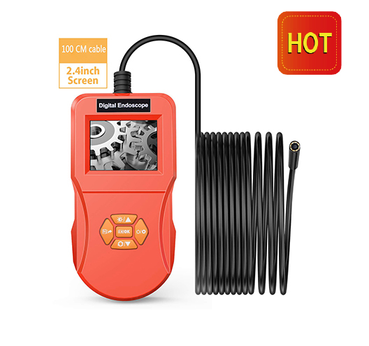 2.4" Rechagable Borescope with Recording 8mm O.D