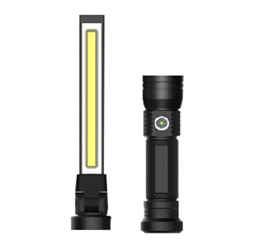 5W COB + 5W LED 2 In 1 Rechargeable Handheld Work Light