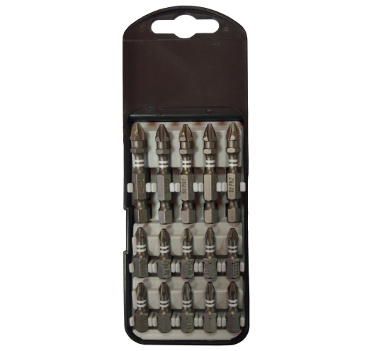 15Pcs Impact Driver Bit Set