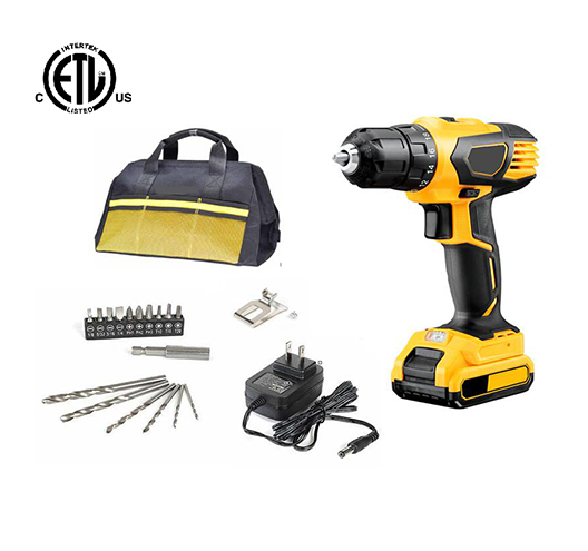 20pcs 20V Lithium-ion Drill Driver Set