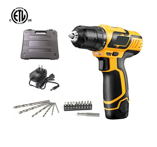 20pcs 12V Lithium-ion Drill Driver Set