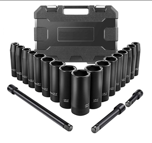 20pcs 1/2" Drive  Socket Set(Metric)