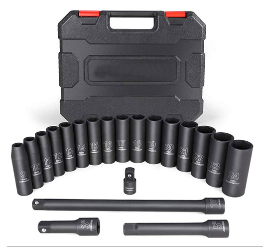 20pcs 1/2" Drive  Socket Set(Metric)