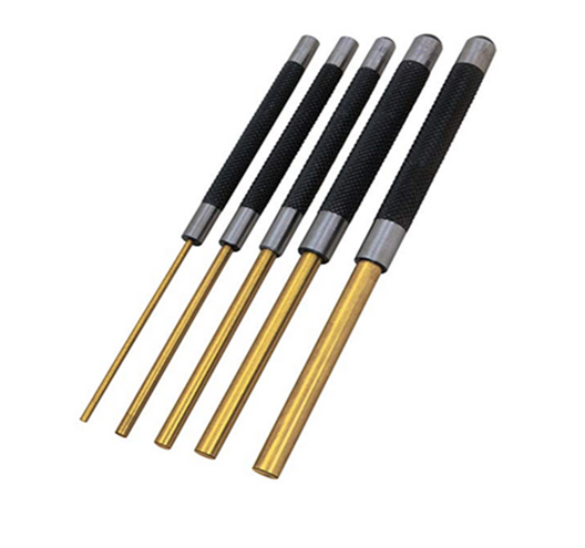 5pcs 8" Long Brass Pin PunchSet