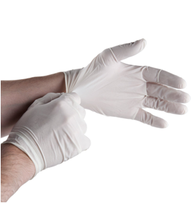 9 "Latex Disposable Gloves/20Pairs