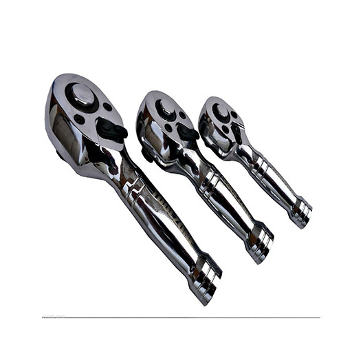 3pc Stubby Socket Ratchet Set