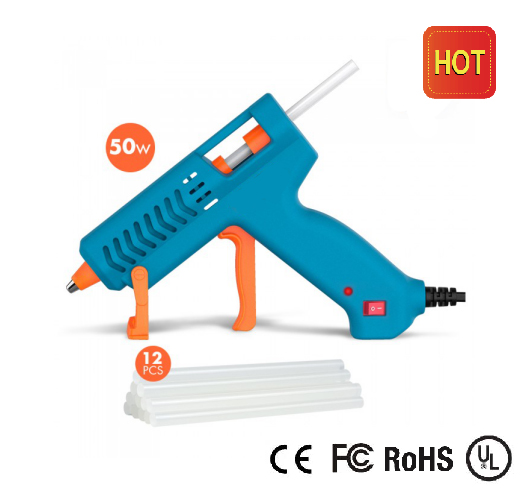 50W Electric Glue Guns with 12pcs Glue Sticks