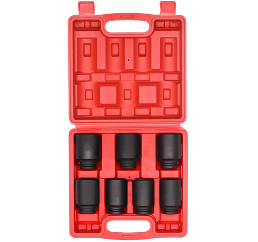 7pcs-1/2Dr.impact deep socket set 6 Point