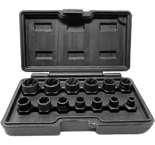 13 Pcs 3/8" Dr. Bolt and NutGrip Extractor Expansion Set