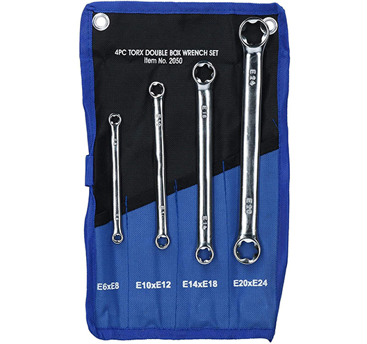 4Pcs E - ring spanner set,E6 - E24